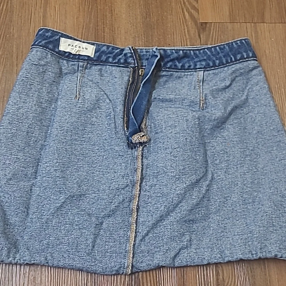 PacSun Classic Blue A-Line Denim‎ Skirt
